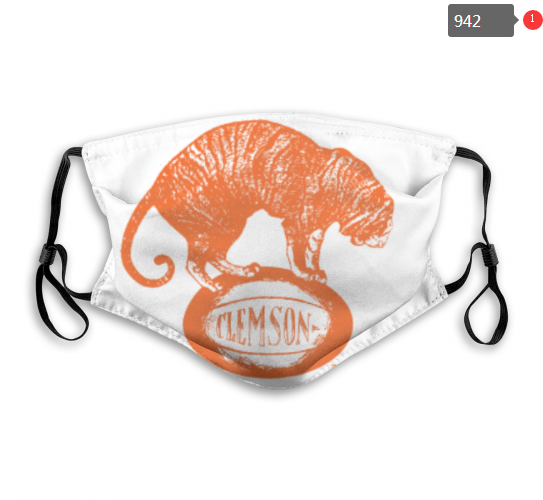 NCAA Clemson Tigers #11 Dust mask with filter->ncaa dust mask->Sports Accessory